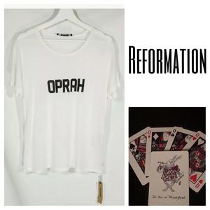 New Reformation Oprah T Shirt Rare Sz M